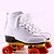 baratos Patins-Patins 2 Eixos Adulto Leve, Respirável, Absorção de impacto Branco Andar de patins