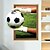 levne Samolepky na zeď-Ozdobné samolepky na zeď - Samolepky na stěnu Fotbal / 3D Obývací pokoj / Ložnice / Koupelna / Snímatelné / Nastavitelná poloha