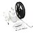 billige LED Strip Lamper-led strip lys 5m 16.4ft vanntett fleksibelt tiktok lys 2835 8mm led strip DC morhode og 12V 2A hvit eu us strømadapter AC110-240V med 1pc dimming swich