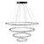 levne Kruhový design-90 cm stmívatelný lustr kovový galvanicky pokovený umělecký LED 220-240v