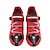 abordables Zapatos de ciclismo-SIDEBIKE Zapatillas de ciclismo con pedal y cala Calzado para Bicicleta de Carretera Nylón Fibra de Carbono Transpirable Amortización Utra ligero (UL) Ciclismo Rojo / negro Hombre Zapatillas