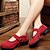 olcso Tánccipők-Női Modern cipő Gyakorolj a Trainning tánccipőkkel Szabadtéri HipHop Sportcipő Kétrészes talp Alacsony Tépőzár Fekete Piros