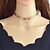 cheap Necklaces-Choker Necklace Star Ladies Simple Alloy Gold Silver 42.5 cm Necklace Jewelry For Party / Evening School