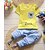 cheap Sets-Toddler Boys&#039; Clothing Set Sleeveless Yellow White Light Blue Print Cotton Daily Holiday Active Regular / Cute