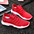baratos Sapatos Desportivos para Homem-Homens Tecido Primavera / Outono Conforto Tênis Corrida Antiderrapante Vermelho / Preto / Cadarço