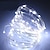 Χαμηλού Κόστους LED Φωτολωρίδες-10 ίντσες Σετ Φώτων Φώτα σε Κορδόνι 100 LEDs 1set Θερμό Λευκό Άσπρο Χριστουγεννιάτικη διακόσμηση γάμου Μπαταρίες Powered