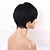 cheap Human Hair Capless Wigs-Human Hair Blend Wig Straight Pixie Cut Short Hairstyles 2020 Natural Black Natural Hairline Machine Made Women&#039;s Medium Auburn#30 Jet Black #1 8 inch