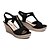 cheap Women&#039;s Sandals-Women&#039;s Sandals Wedge Sandals Wedge Heels Leather Sandals Wedge Sandals Wedge Heel Peep Toe Comfort Office &amp; Career Suede Summer Black Fuchsia Red