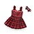 זול שמלות-בנות &#039; ללא שרוולים משובץ גרפיקה מודפסת תלת מימדית שמלות כותנה פוליאסטר שמלה קיץ פעוטות יומי