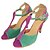 abordables Zapatos de baile latino-Mujer Zapatos de baile Zapatos de Baile Latino Sandalia Tacón Carrete Personalizables Verde