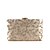 billige Aftenvesker-Dame Krystalldetaljer / Appliqué Terylene Aftenveske Rhinestone Crystal Evening Bags Blomstermønster Mandel