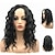 cheap Synthetic Trendy Wigs-Synthetic Wig Curly Middle Part Wig Long Black / Blonde Synthetic Hair Women&#039;s African American Wig For Black Women Black StrongBeauty