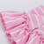 お買い得  ベビーガールのウェアセット-赤ちゃん 女の子 カジュアル 日常 ストライプ 半袖 コットン アンサンブル ピンク