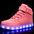 cheap Boys&#039; Shoes-Boys&#039; / Girls&#039; Comfort / LED Shoes Customized Materials / Leatherette / PU Sneakers Toddler(9m-4ys) / Little Kids(4-7ys) / Big Kids(7years +) Walking Shoes Lace-up / Hook &amp; Loop / LED White / Black