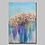 abordables Peintures Abstraites-Peinture à l&#039;huile Hang-peint Peint à la main - Abstrait A fleurs / Botanique Moderne Inclure cadre intérieur / Toile tendue