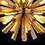 tanie Design kulisty-10 świateł 12 cm Lampy widzące Drewno / Bambus Drewno / Bambus Rustykalny 110-120V 220-240V
