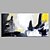 tanie Obrazy abstrakcyjne-Hang-Malowane obraz olejny Ręcznie malowane - Abstrakcja Nowoczesny Zwinięte płótna / Zwijane płótno
