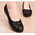 preiswerte Ballerinas für Damen-Damen Flache Schuhe Niedriger Heel PU Komfort Frühling / Herbst Schwarz / Braun / Burgund