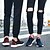 abordables Zapatillas de mujer-Mujer Zapatillas de deporte Color sólido Tacón Plano Confort Tul Negro Rosa Gris claro
