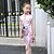זול שמלות-בנות &#039; ללא שרוולים פרחוני גרפיקה מודפסת תלת מימדית שמלות סגנון סיני פוליאסטר שמלה קיץ פעוטות יומי