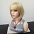 cheap Synthetic Lace Wigs-Synthetic Wig Straight Bob With Bangs Wig Blonde Medium Length Blonde Synthetic Hair 14 inch Women&#039;s Heat Resistant With Bangs Blonde