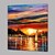 abordables Peintures paysages-Peinture à l&#039;huile Hang-peint Peint à la main - Abstrait Paysage Contemporain Moderne Inclure cadre intérieur / Toile tendue