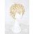 tanie Peruki kostiumowe-peruka syntetyczna prosta fryzura warstwowa peruka krótkie blond włosy syntetyczne męska naturalna linia włosów blond peruka na halloween