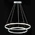 cheap Circle Design-2-Light 80cm Dimmable / LED Pendant Light Metal Acrylic Circle Painted Finishes Modern Contemporary 110-120V / 220-240V