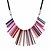 tanie Naszyjniki-Statement Necklace Vintage Lovely Rainbow 50 cm Necklace Jewelry for Daily Masquerade Geometric