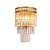 זול אורות קיר של תושבת רצופה-QIHengZhaoMing קריסטל מנורות קיר סלון / משרד מתכת אור קיר IP20 110-120V / 220-240V 3 W / E12 / E14