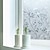 tanie folie okienne-Folie okienne naklejki dekoracyjne kwiatowy pcv/winyl matowa naklejka 100x45cm naklejki ścienne do sypialni salon!