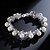 ieftine Brățări la Modă-Pentru femei Perle Brățări cu Lanț &amp; Legături Brățări Bangle Floare European Dulce Zirconiu Bijuterii brățară Alb Pentru Petrecere