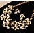 Χαμηλού Κόστους Σετ Κοσμημάτων-Γυναικεία Σετ Κοσμημάτων Leaf Shape Λουλούδι Γλυκός Απομίμηση Μαργαριταριού Σκουλαρίκια Κοσμήματα Χρυσό / Ασημί Για Γάμου Πάρτι