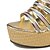 cheap Women&#039;s Slippers &amp; Flip-Flops-Women&#039;s Slippers &amp; Flip-Flops Solid Colored Summer Wedge Heel Round Toe Comfort PU Silver Black Gold