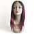 cheap Human Hair Wigs-Unprocessed Human Hair Full Lace Wig Middle Part Rihanna style Brazilian Hair Straight Burgundy Wig 130% Density with Baby Hair Ombre Hair Dark Roots Women&#039;s Medium Length Human Hair Lace Wig Aili