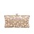 cheap Clutches &amp; Evening Bags-Women&#039;s Crystals / Embossed Polyester / polyester fibre Evening Bag Geometric Black / Purple / Champagne