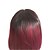 cheap Human Hair Wigs-Unprocessed Human Hair Full Lace Wig Middle Part Rihanna style Brazilian Hair Straight Burgundy Wig 130% Density with Baby Hair Ombre Hair Dark Roots Women&#039;s Medium Length Human Hair Lace Wig Aili