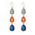 cheap Earrings-Women&#039;s Drop Earrings 3 stone Classic Bohemian Sweet Resin Earrings Jewelry Rainbow For Gift Evening Party