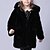 ieftine Îmbrăcăminte de exterior-Kids Girls&#039; Jacket &amp; Coat Long Sleeve Black Solid Colored Faux Fur
