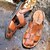 abordables Sandales Homme-Homme Sandales Chaussures de confort Semelles légères Sandales à bride arrière Décontractée Extérieur Plage Microfibre Noir Marron Printemps Eté / Rivet