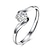 abordables Anillo-Anillo Cuff Diamante Geométrico Plata S925 Sterling Silver damas Moda Ajustable / Mujer / Zirconia Cúbica