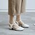 tanie Sandały damskie-Damskie Sandały Lato Niski obcas Okrągły Toe D&#039;Orsay i dwuczęściowe Solidne kolory Derma Biały / Czarny / Różowy