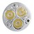 billige Spotlys med LED-6stk 7 W LED-spotpærer 600 lm MR16 3 LED perler Høyeffekts-LED Dekorativ Varm hvit Kjølig hvit / RoHs / CE