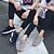 abordables Zapatillas de mujer-Mujer Zapatillas de deporte Color sólido Tacón Plano Confort Tul Negro Rosa Gris claro