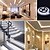 cheap LED Strip Lights-LED Strip Lights 5M 16.4ft Waterproof Flexible Tiktok Lights 2835 8mm LED Strip DC Mother Head and 12V 2A White EU US Power Adapter AC110-240V with 1PC Dimming Swich