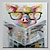 cheap Animal Paintings-Handmade Oil Painting Canvas Wall Art Decoration Pig Reading Newspaper Amimal Pattern for Home Decor Stretched Frame Hanging Painting