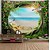 billige landskapsteppe-vindu landskap stor vegg billedvev kunst dekor teppe gardin piknik duk hengende hjem soverom stue sovesal dekorasjon polyester hav hav strand