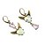 cheap Earrings-Women&#039;s Drop Earrings Mismatched Wings Heart Ladies Fashion Imitation Tourmaline Earrings Jewelry Gold For Gift Date