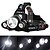 cheap Outdoor Lights-Boruit® RJ-3000 Headlamps Headlight Flashlight Zoomable Rechargeable 3000/5000 lm LED 3 Emitters 4 Mode with Batteries and Chargers Zoomable Rechargeable Strike Bezel Adjustable Angle Camping