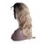 Недорогие Парики из натуральных волос-человеческие волосы Remy Необработанные натуральные волосы Лента спереди Парик Rihanna стиль Бразильские волосы Волнистый Светло-коричневый Коричневый Парик 150% Плотность волос / Короткие / Длинные